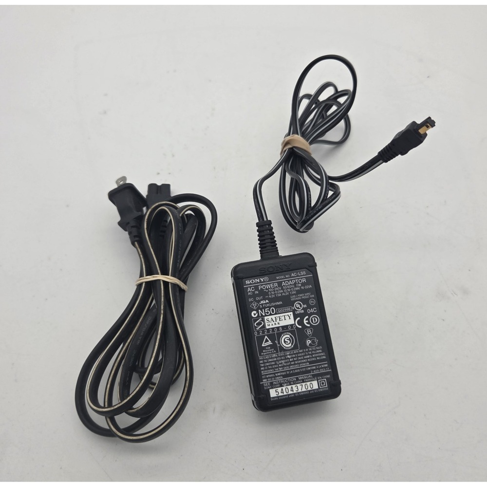 Genuine Sony AC Power Adaptor Charger AC-LS5 for Sony Camera Camcorder - Works